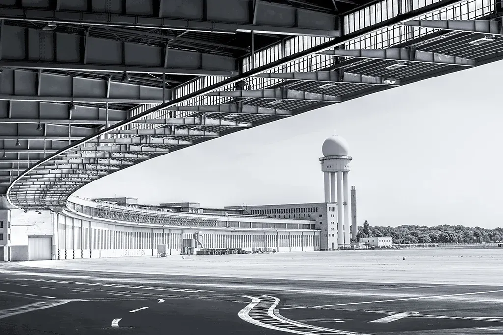 Flughafen Tempelhof in Berlin.